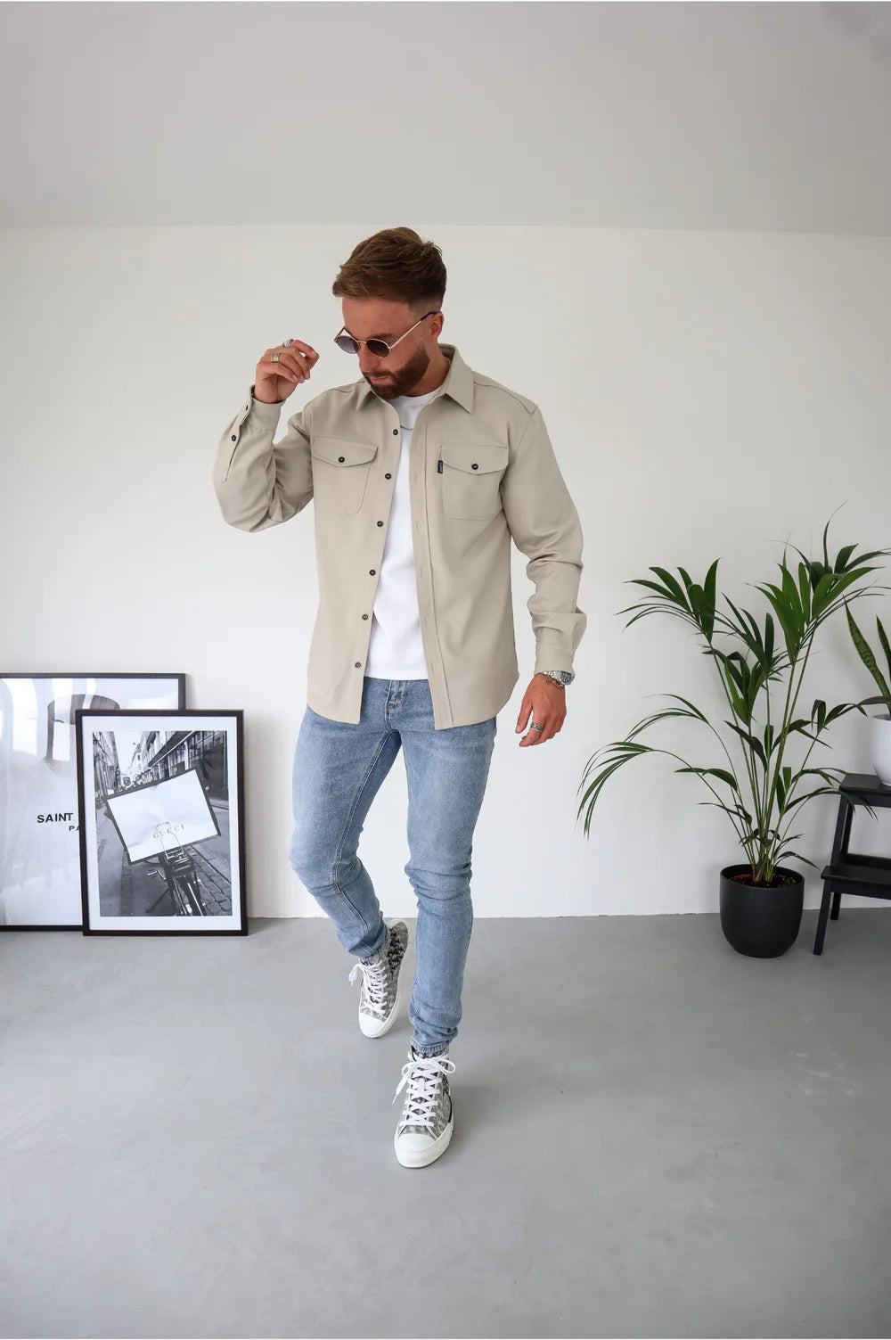 UrbanGent - Casual Heren Overhemd met Lange Mouwen