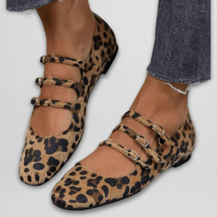 Adelia – Elegante Ballerina’s met Dierenprint