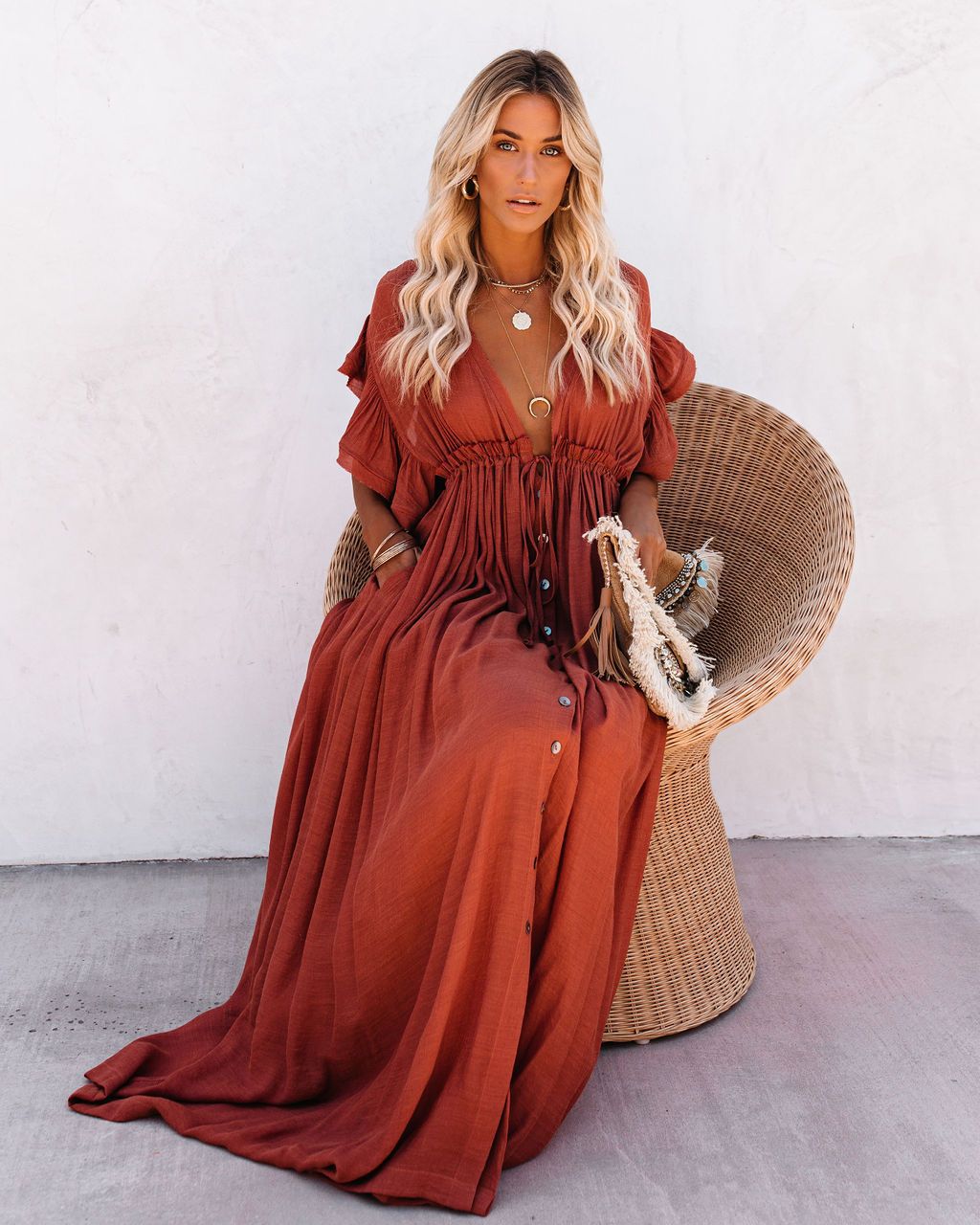 Viraelis - One-Size Zomerbries Strandjurk