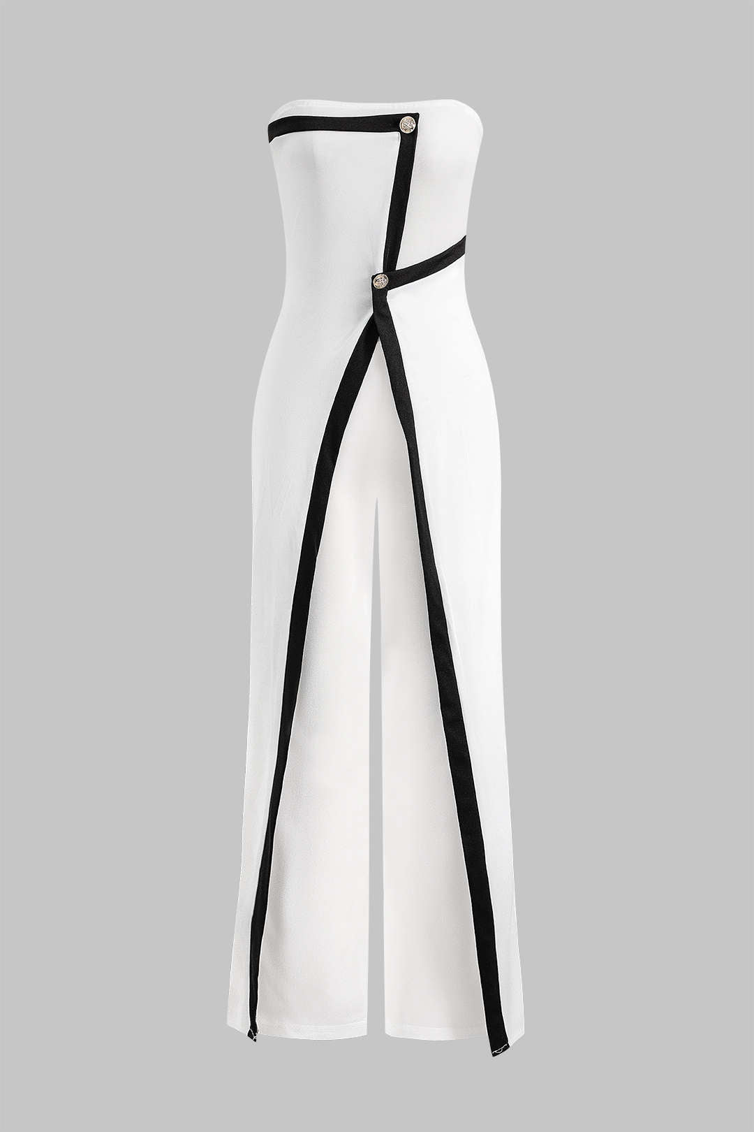 Sairan - Hoge Taille Mouwloze Jumpsuit