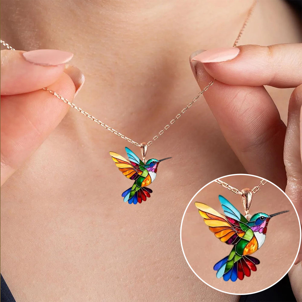 Aurea - Colibri Ketting en/of Oorbellen