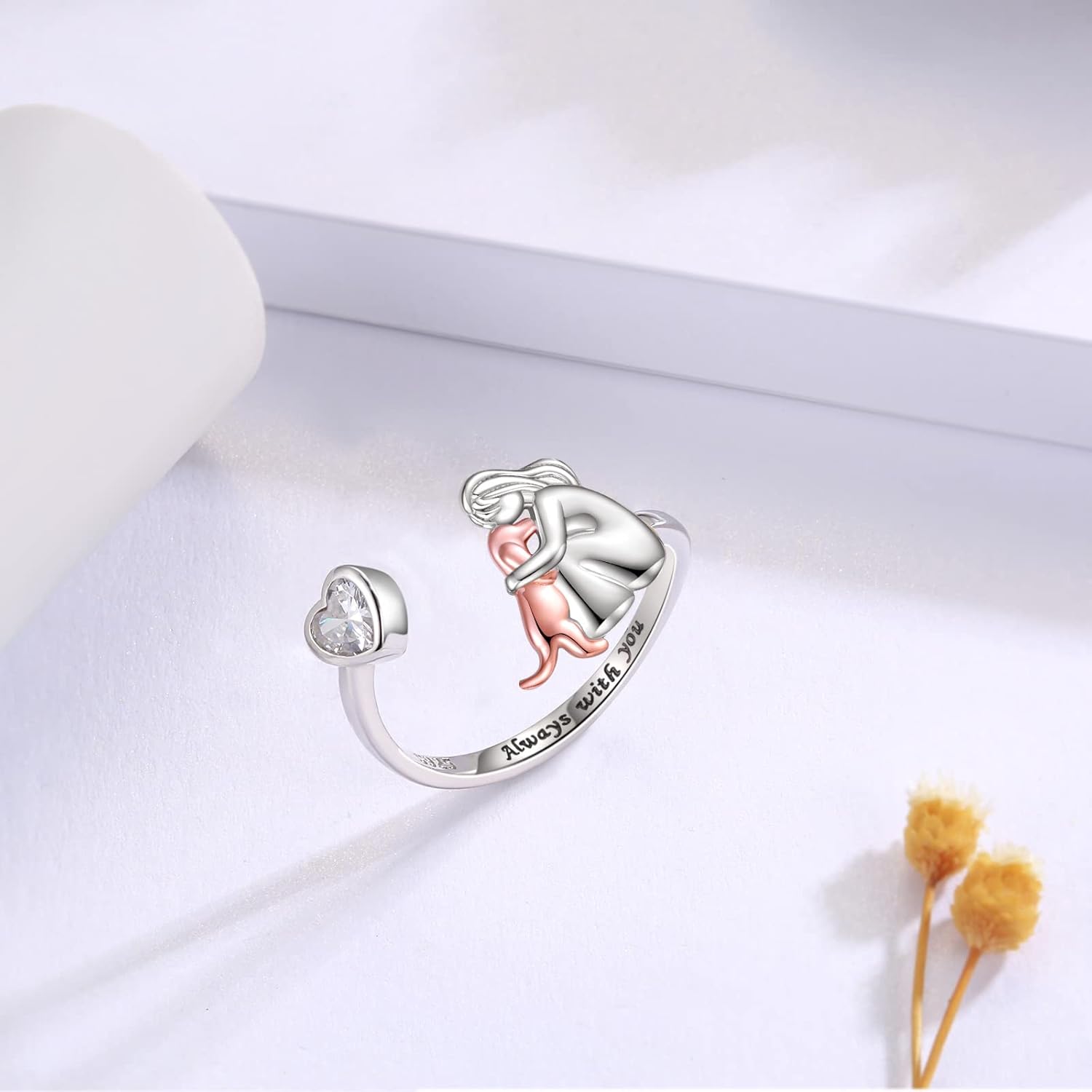 Wild Whisper - Ring met hondenicoon (Rose)