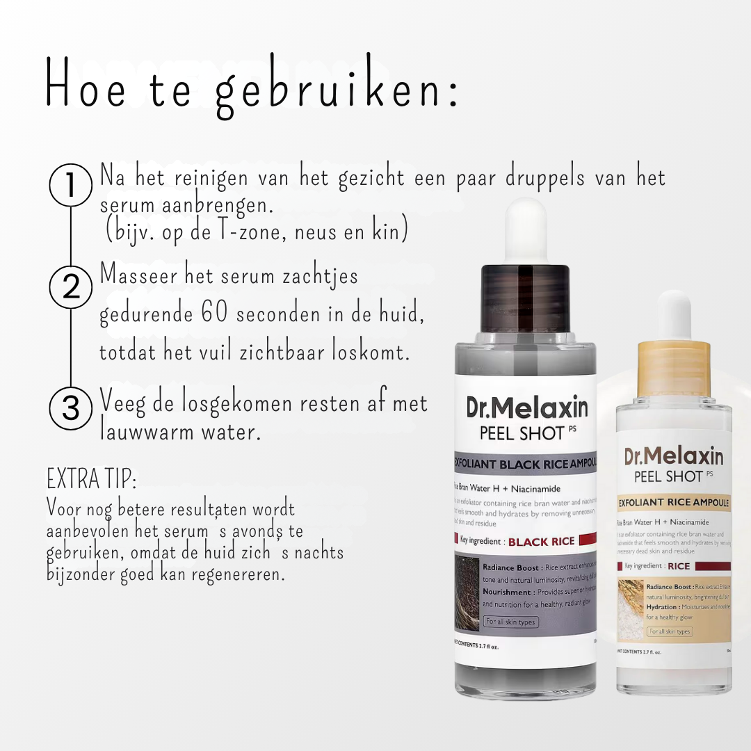 Dr. Melaxin - Peel shot voor gezonde Poriën.