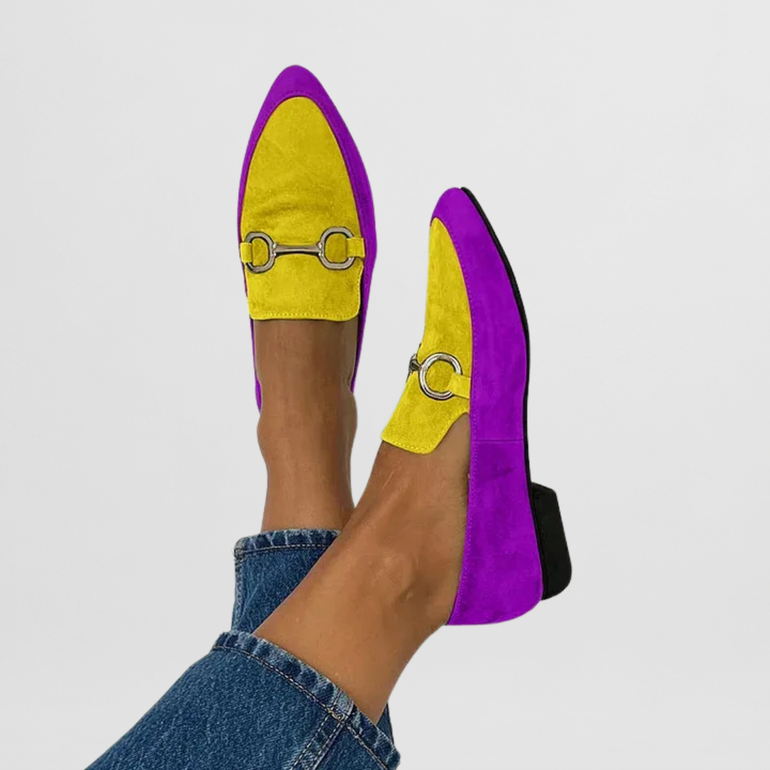 Lorette – Kleurrijke Boho Loafers