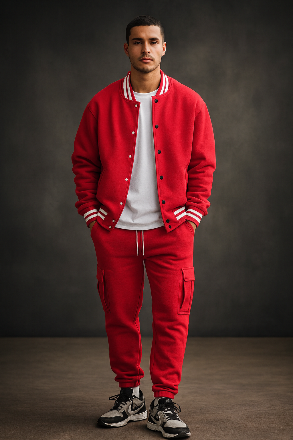 FrostLine – Winter Baseball Set met Opstaande Kraag