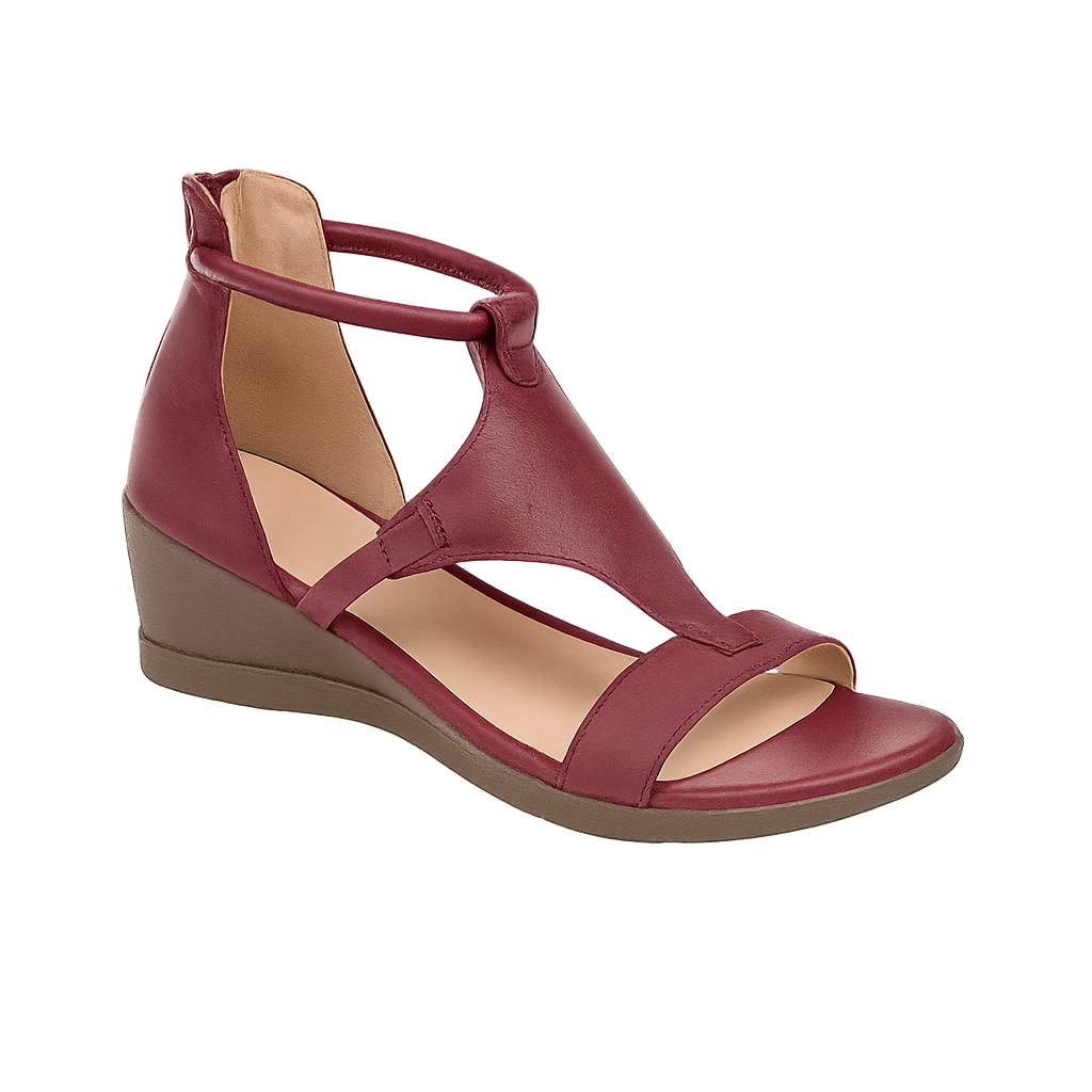 Mathilde - Orthopedische Sandalen met Rits en Sleehak