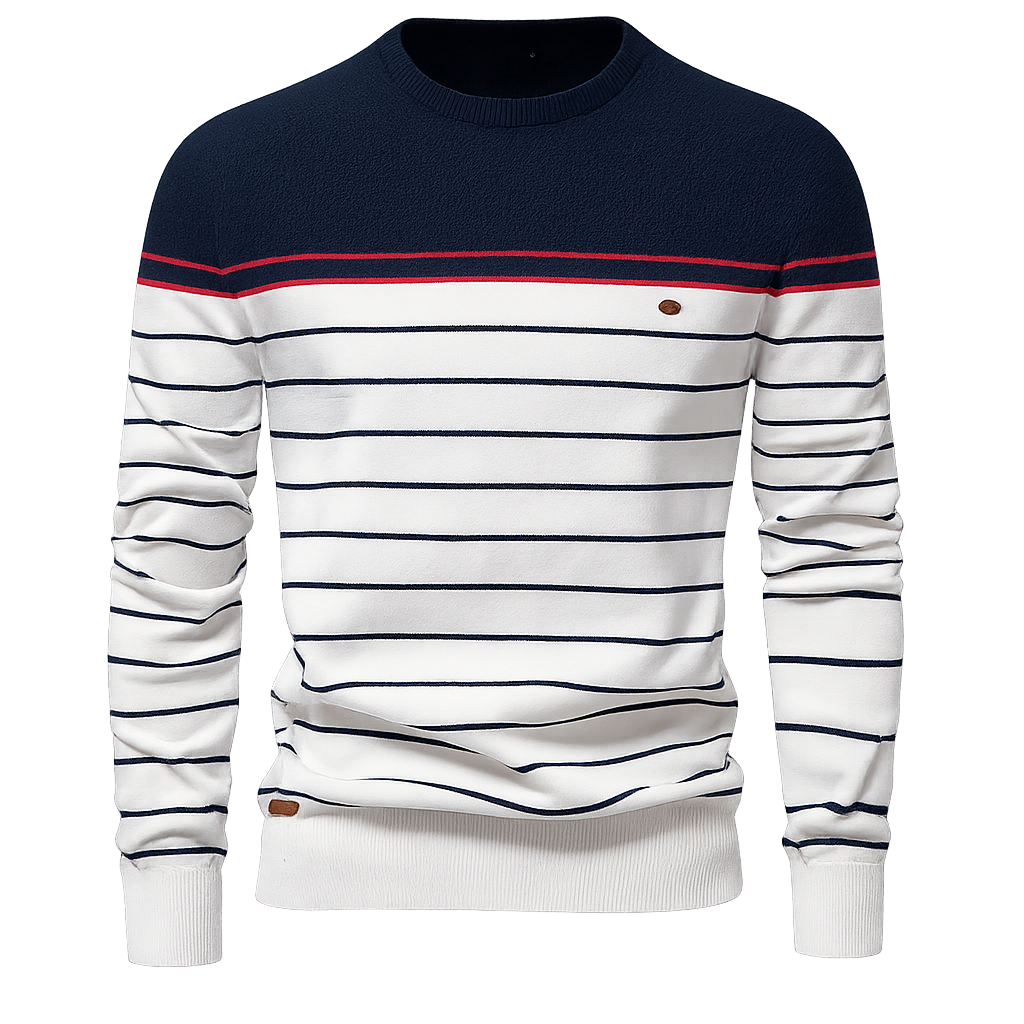 MIRAVO - Heren Katoenen Trui met Strepen