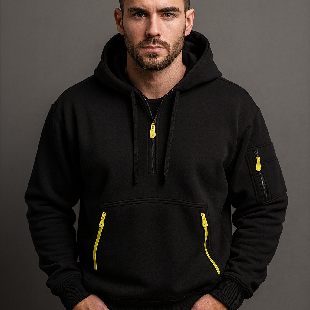Zipster - Casual Hoodie met Rits (1+1 deal)
