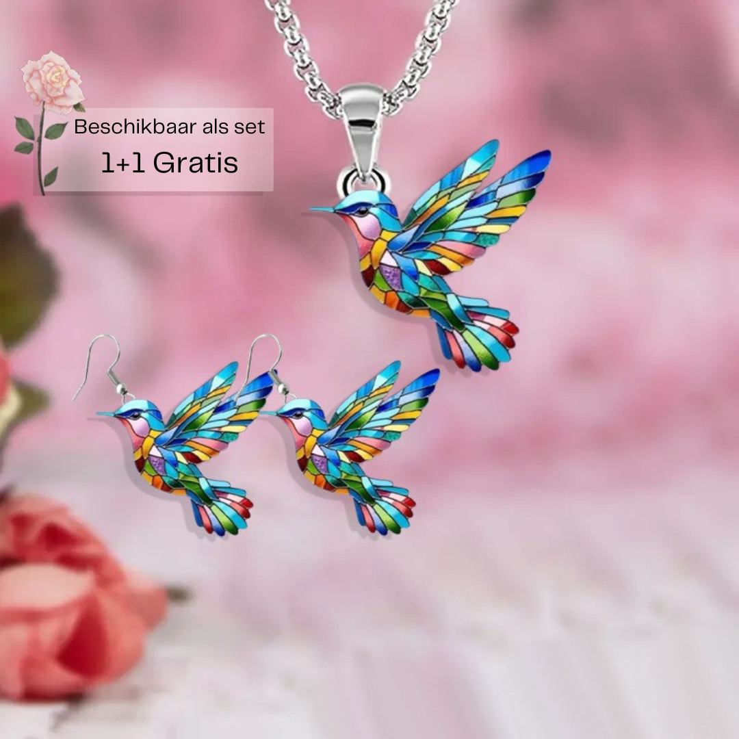 Lumea - Colibri Ketting en/of Oorbellen