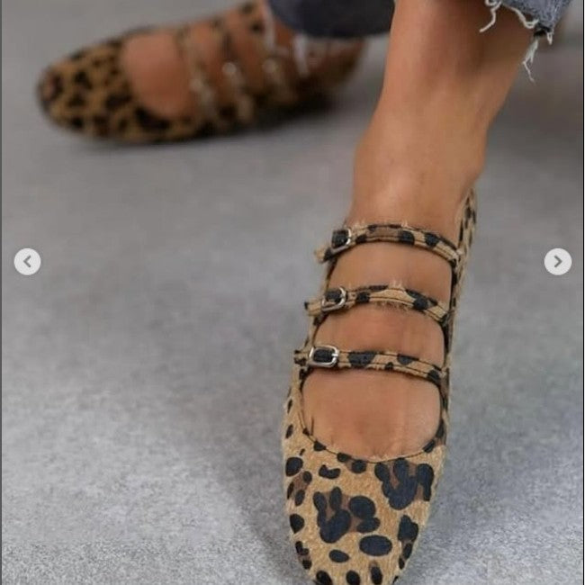 Adelia – Elegante Ballerina’s met Dierenprint