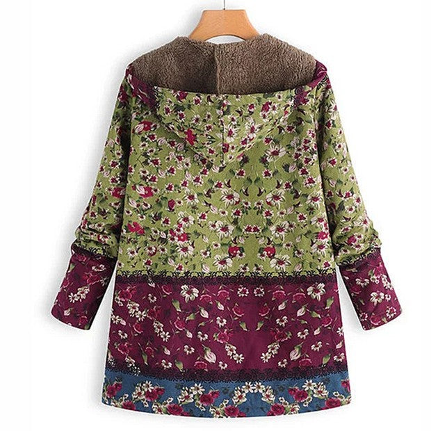 Mira – Stijlvol Gebloemd Fleecejack