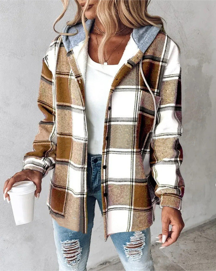 Dames Oversized Geruite Jas