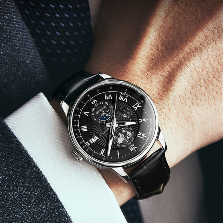 Rond Herenhorloge met Quartz uurwerk