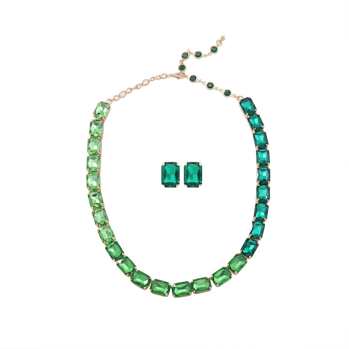 Emerald Royale Ketting & Oorbellenset