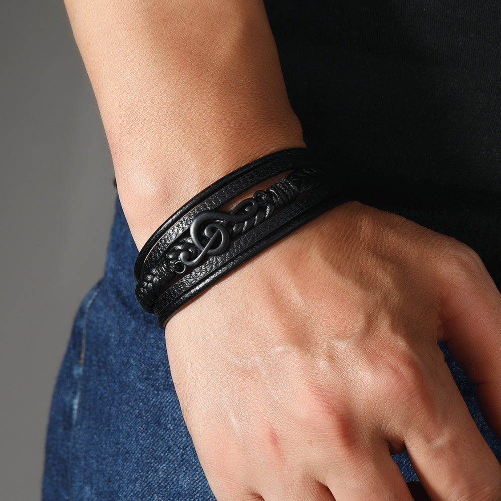 Rhythmo – Leren Armband voor Muziekliefhebbers