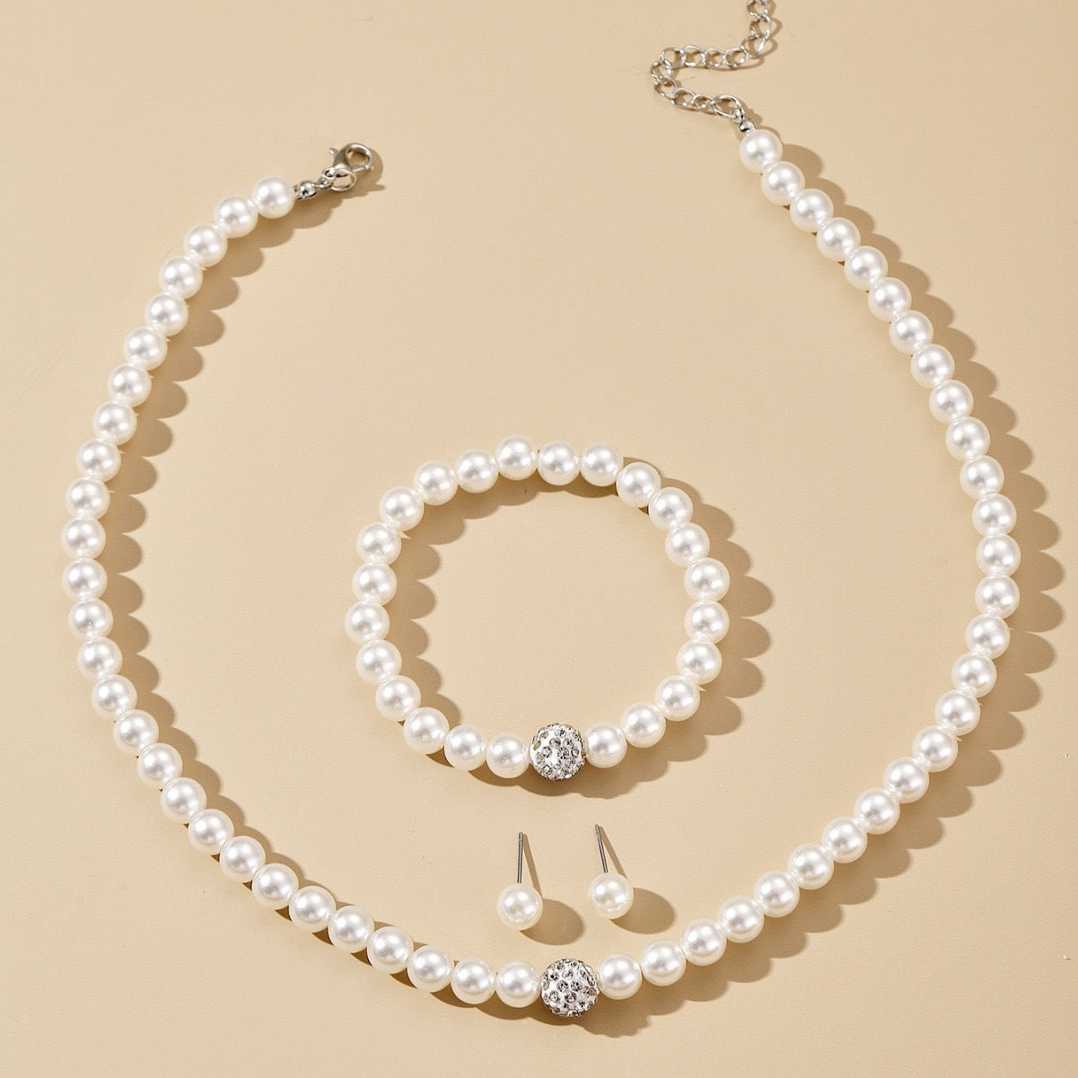Celeste Parel & Diamant Set