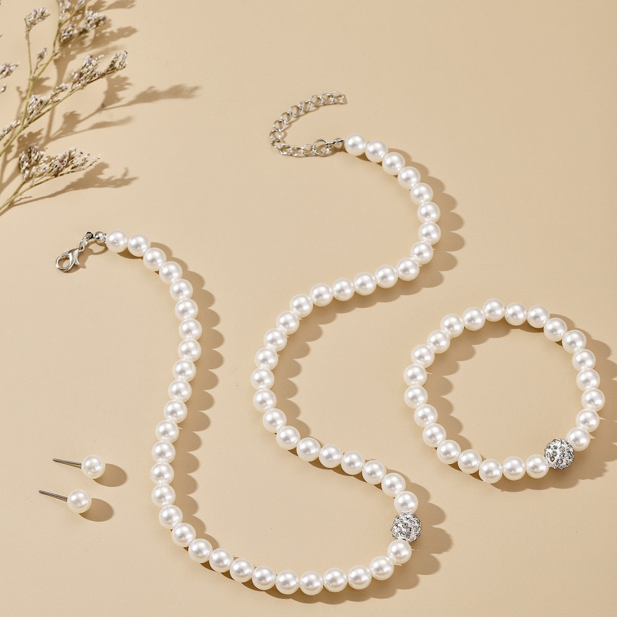 Celeste Parel & Diamant Set