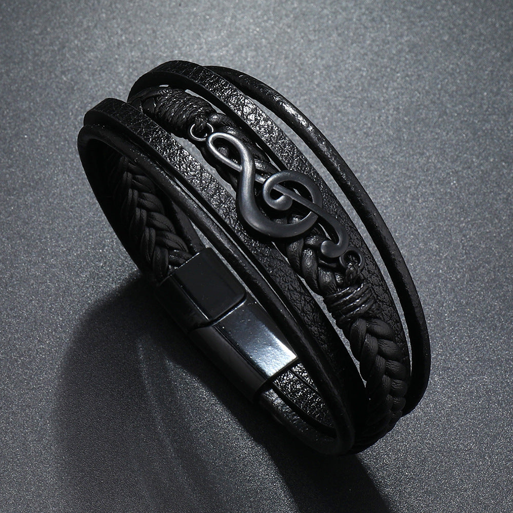 Rhythmo – Leren Armband voor Muziekliefhebbers