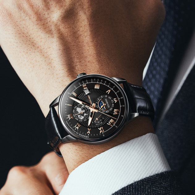 Rond Herenhorloge met Quartz uurwerk