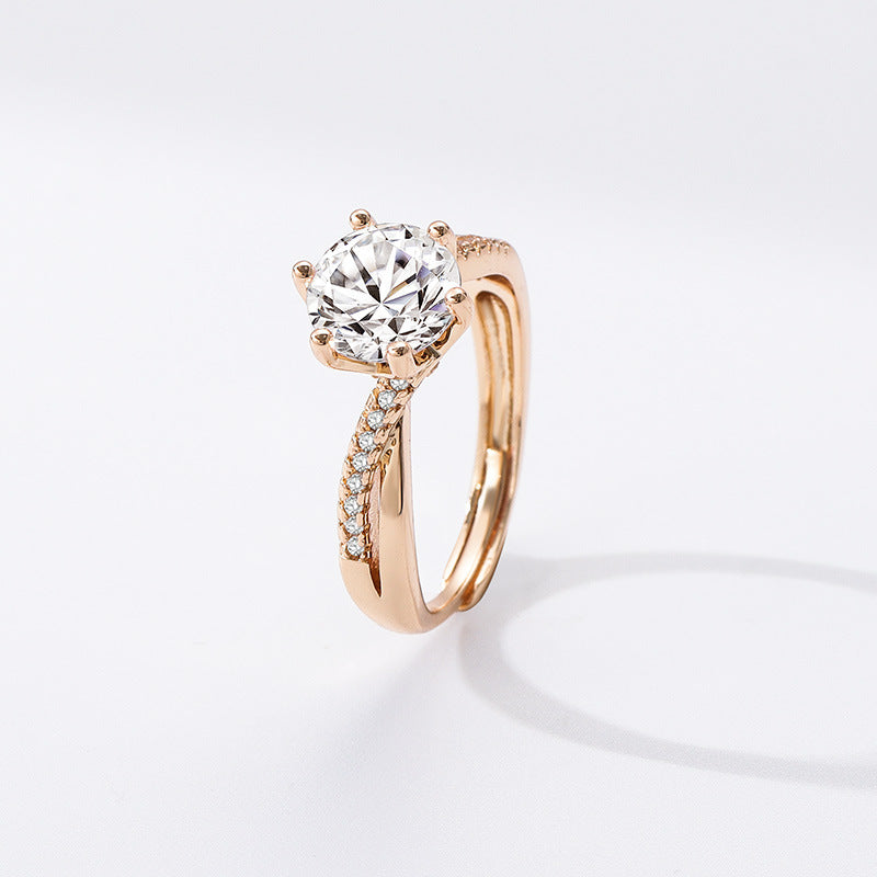 Aurélia – Ring met Solitaire Kristal