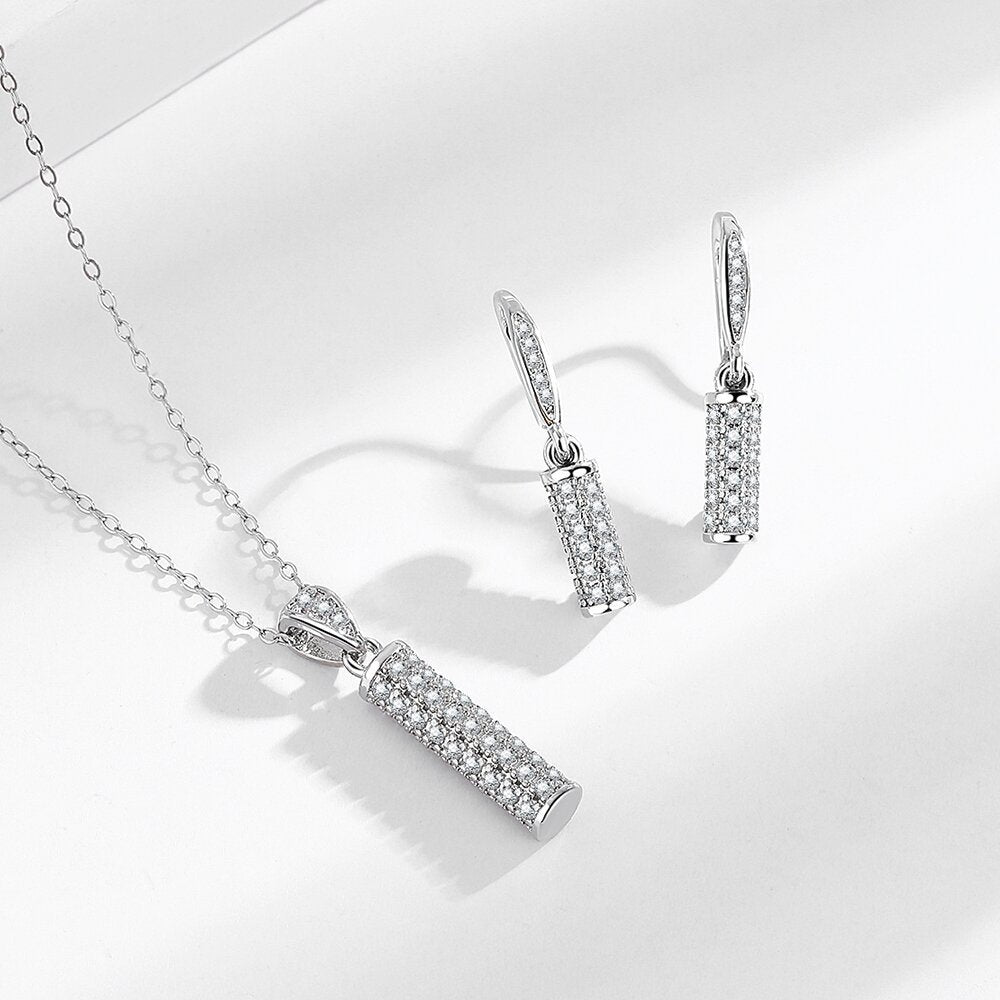 Crystal Bloom Ketting met Gratis Oorbellen