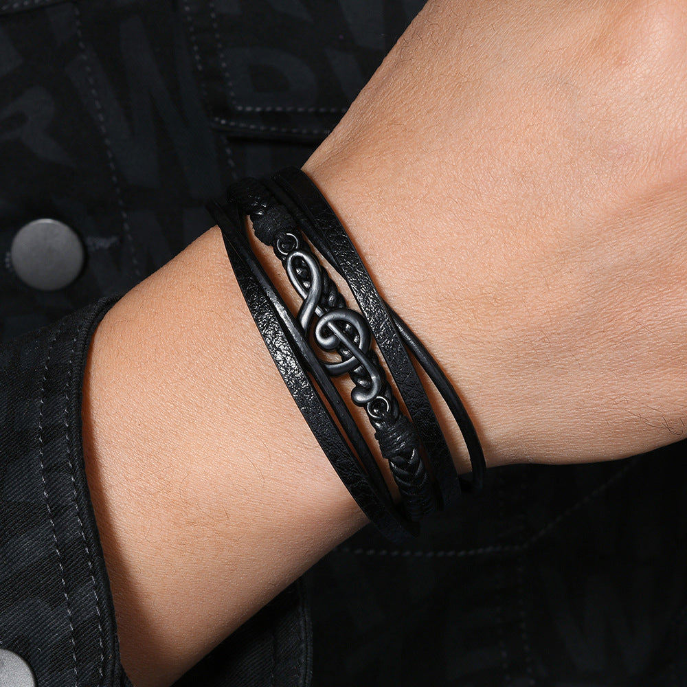 Rhythmo – Leren Armband voor Muziekliefhebbers