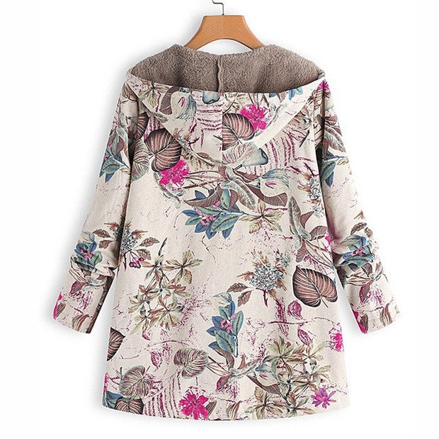Mira – Stijlvol Gebloemd Fleecejack