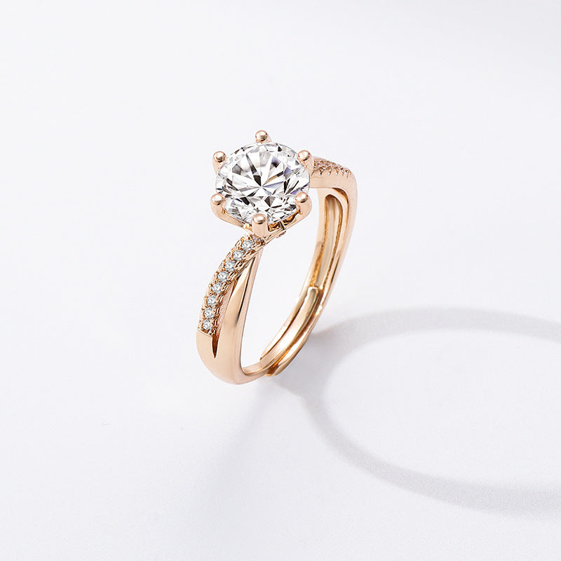 Aurélia – Ring met Solitaire Kristal