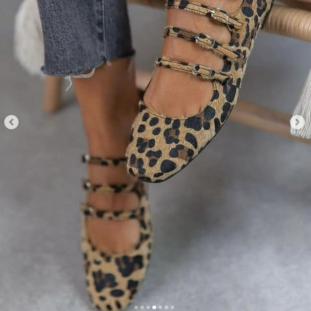 Adelia – Elegante Ballerina’s met Dierenprint
