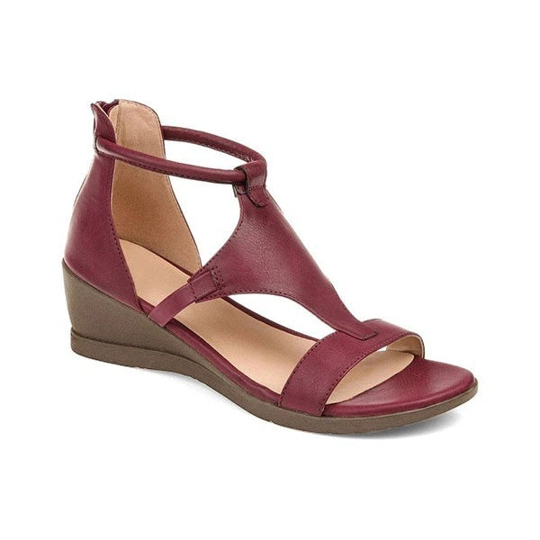 Mathilde - Orthopedische Sandalen met Rits en Sleehak