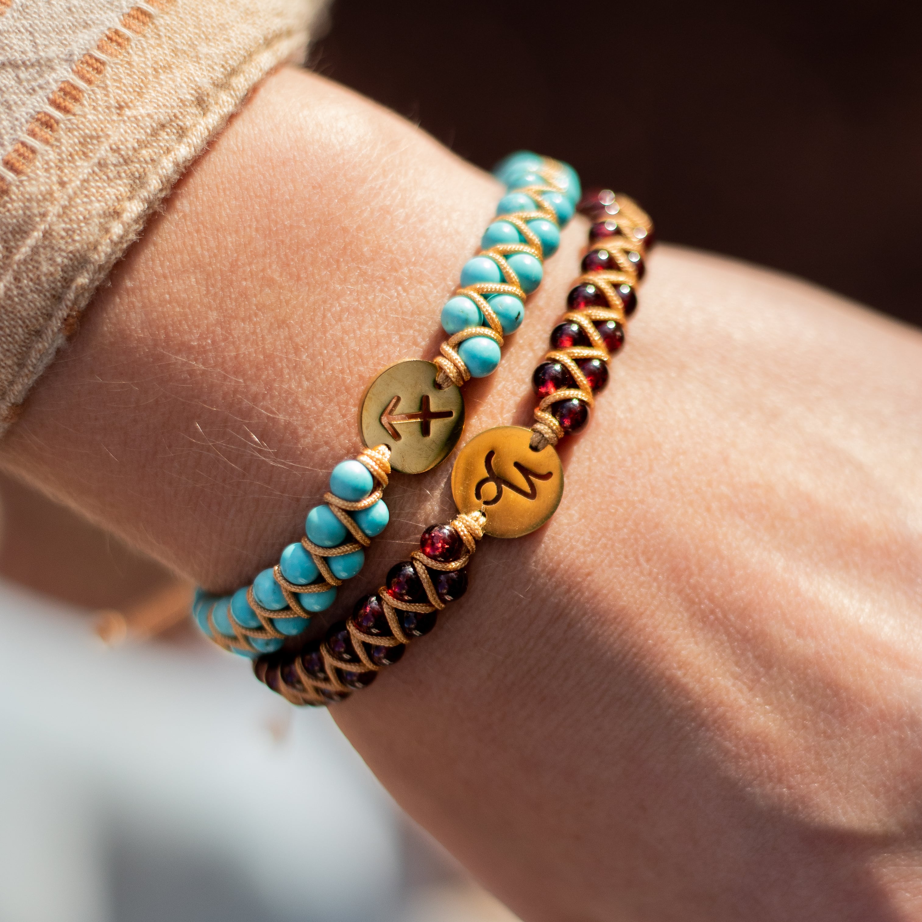 Trendido - 12 Sterrenbeelden Armband met Natuursteen