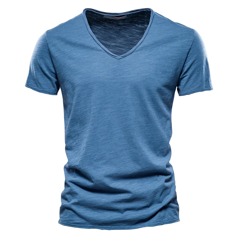 Essenz – V-hals katoenen basic shirt (1+1 Gratis)