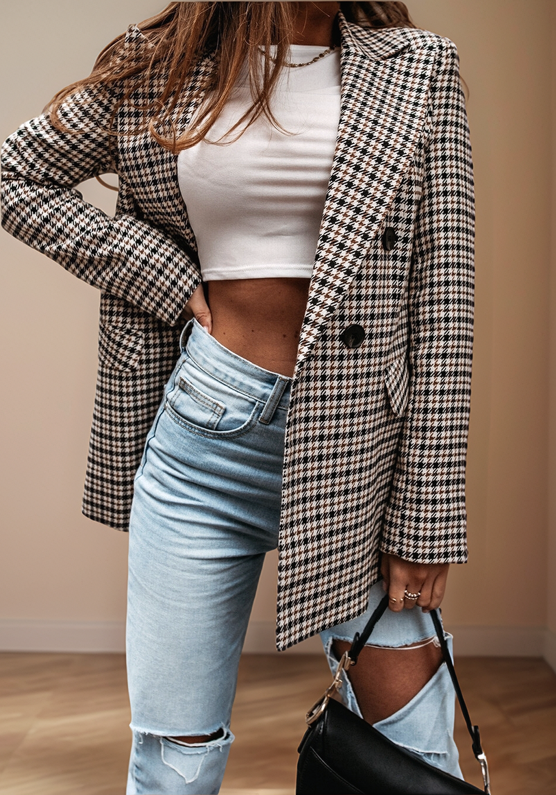 Astellis - Geruite blazer
