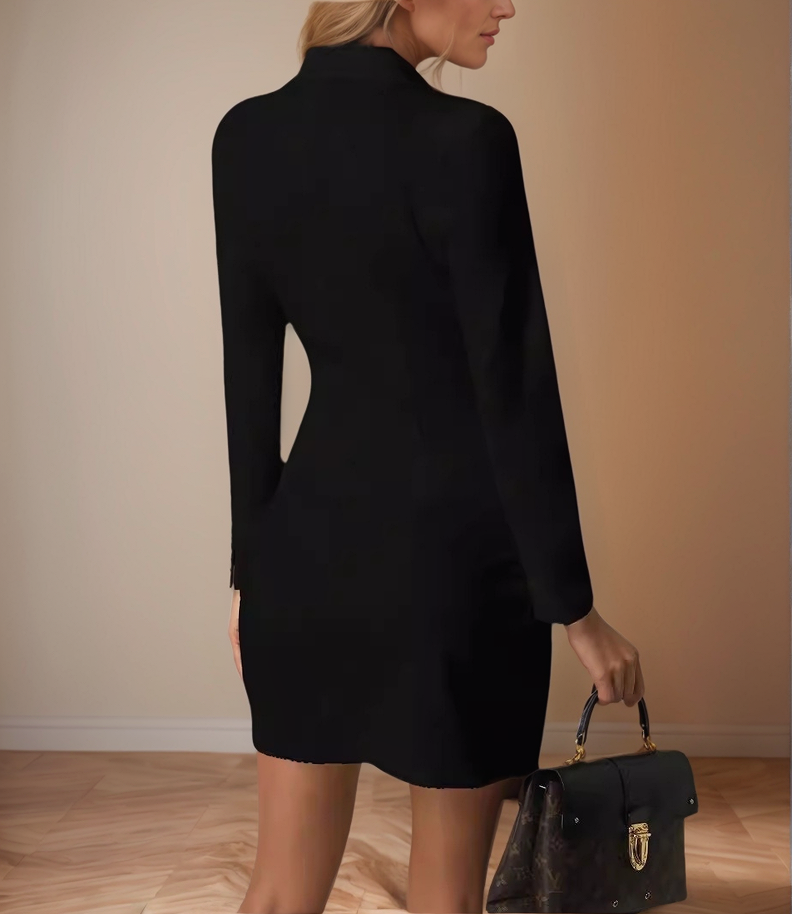 Zylora - Stijlvolle Blazerjurk met Knopen