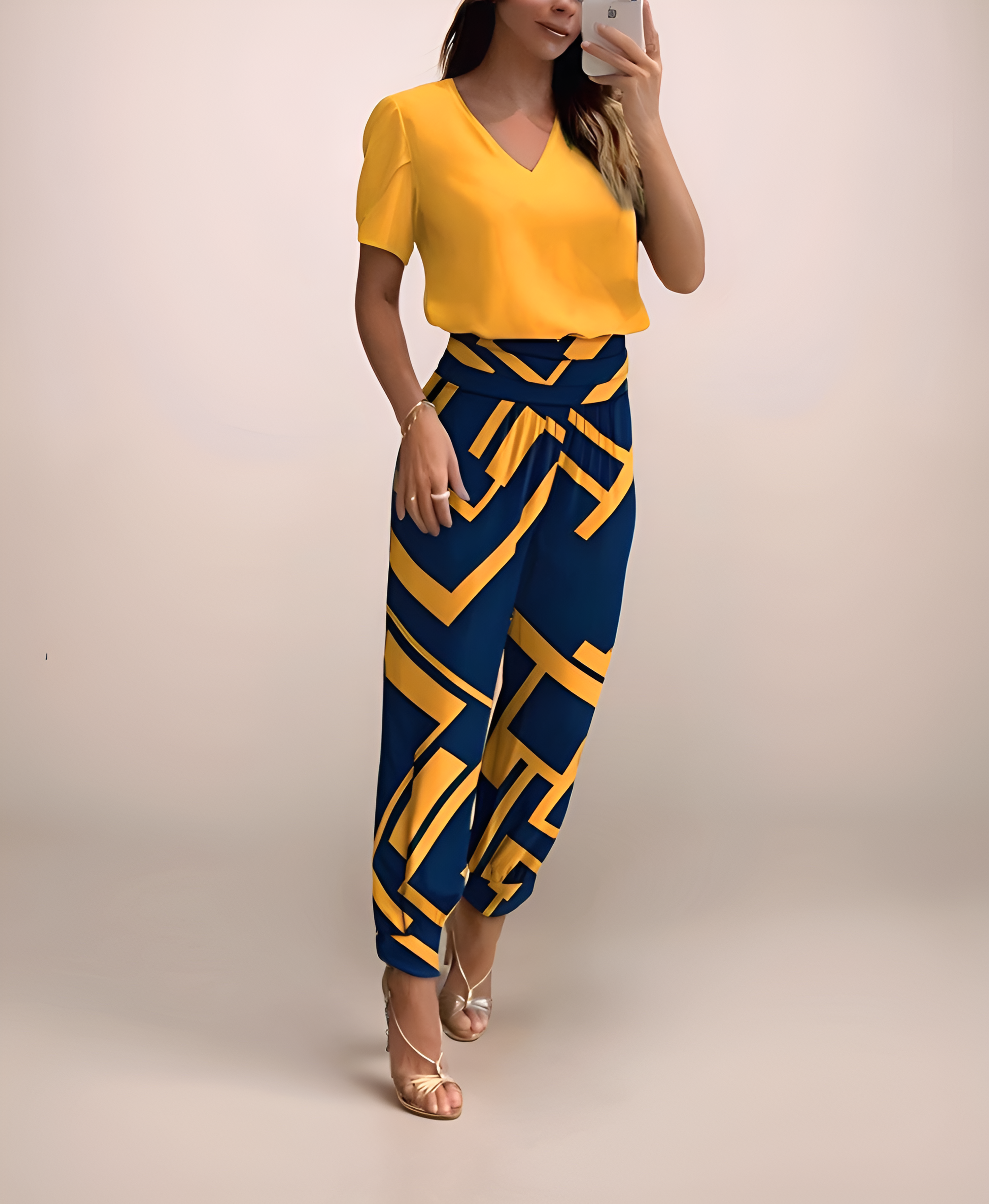Zylora - Trendy Set met Pantalon en Blouse
