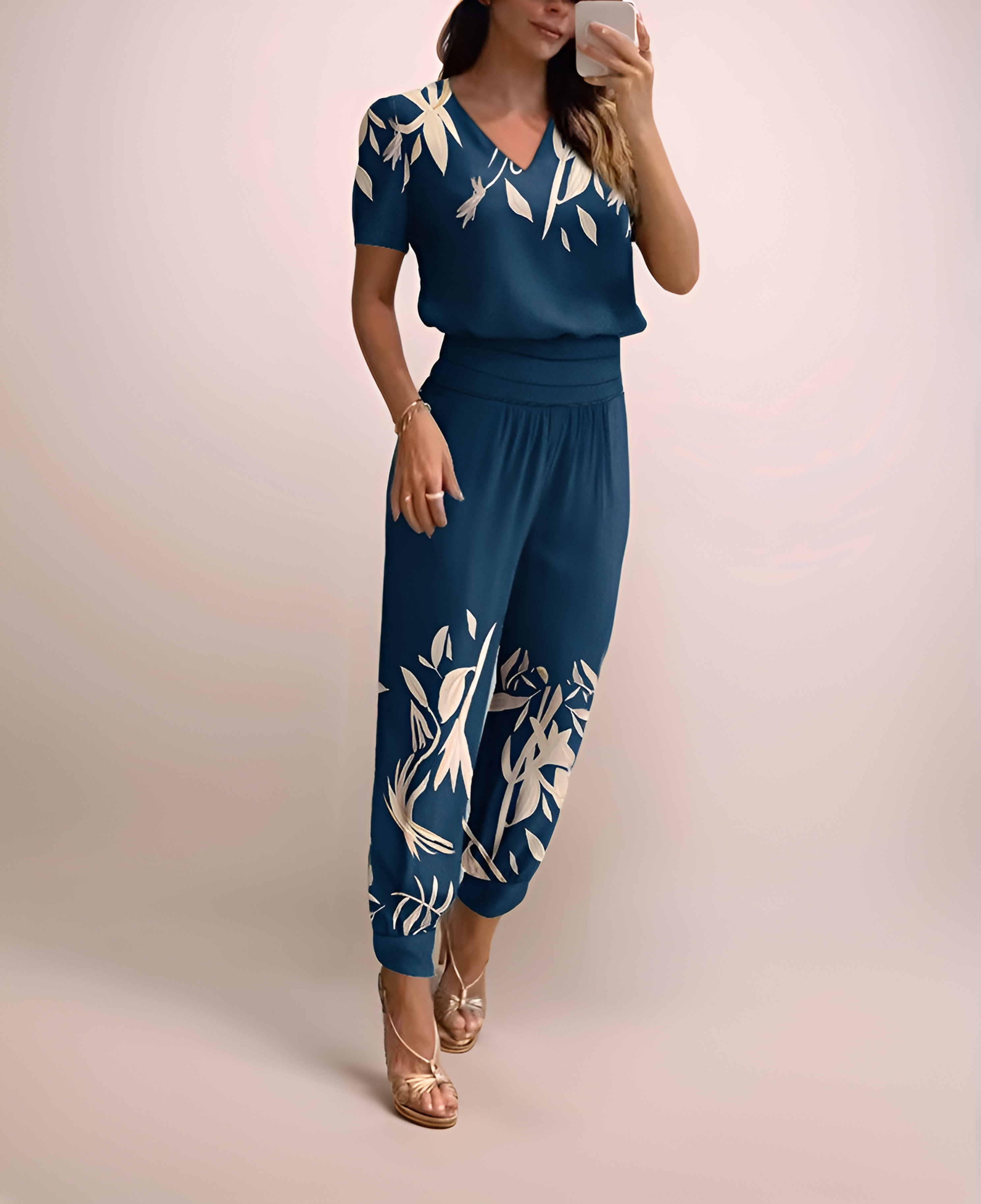 Zylora - Trendy Set met Pantalon en Blouse