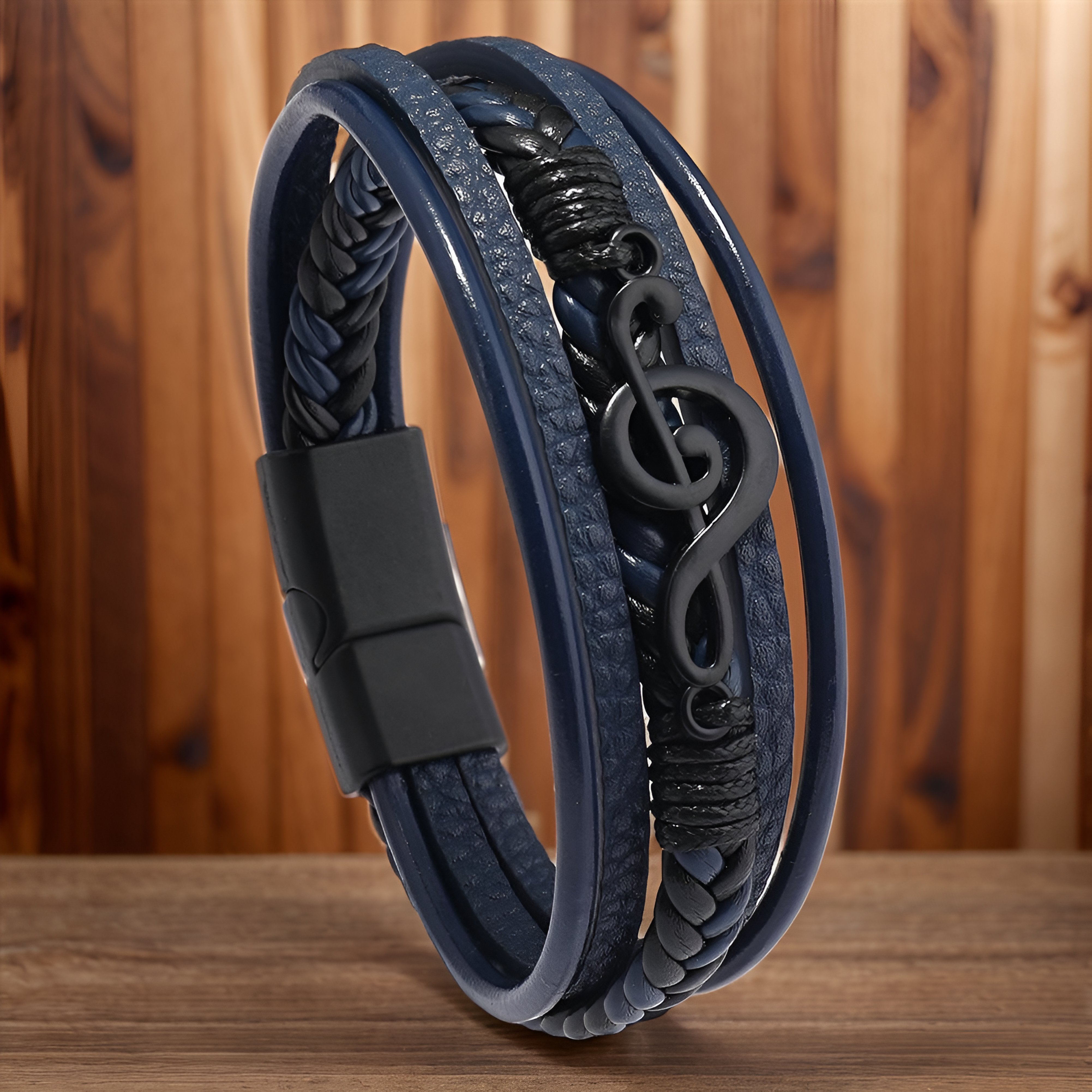 Rhythmo – Leren Armband voor Muziekliefhebbers