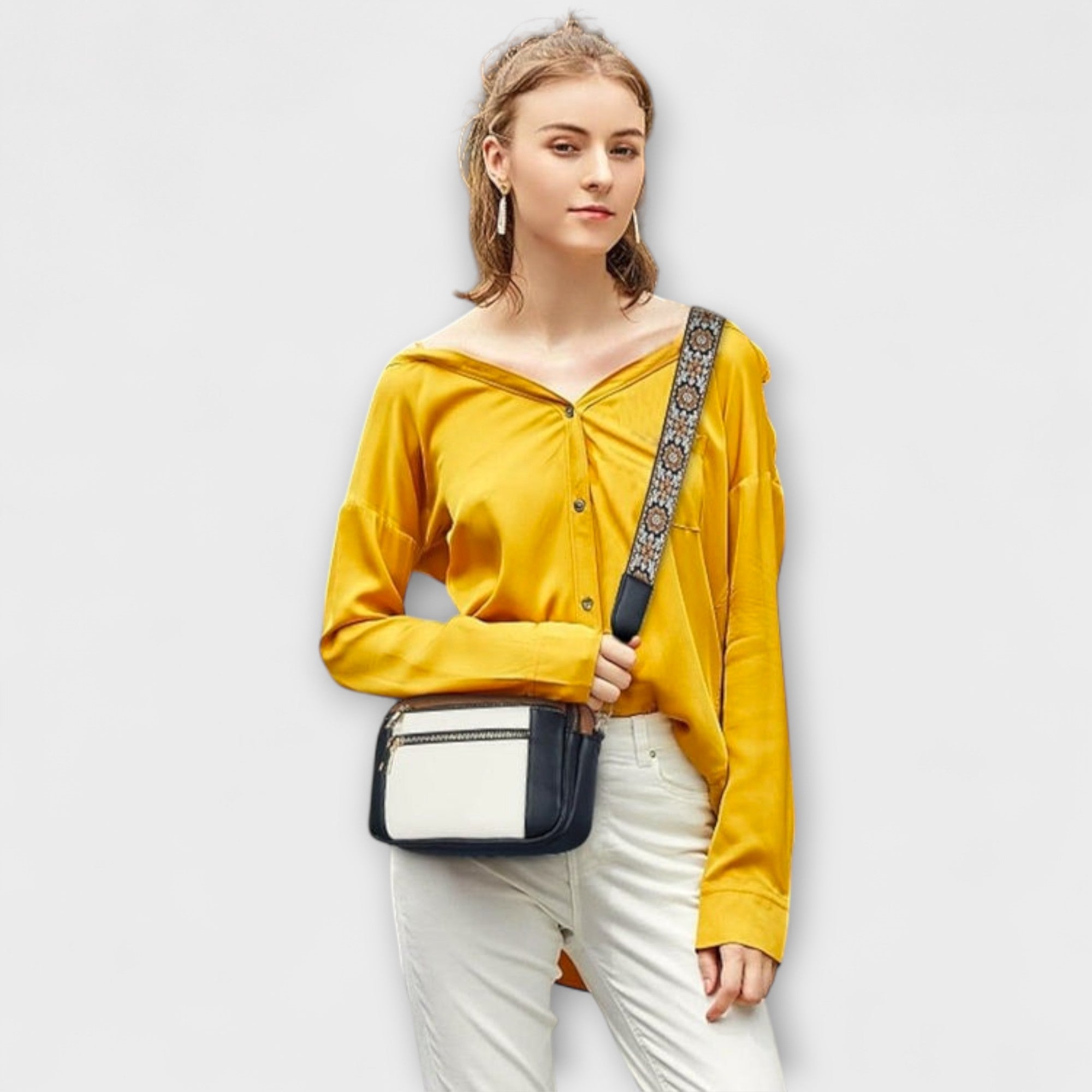 Mira – Elegante Leren Schoudertas