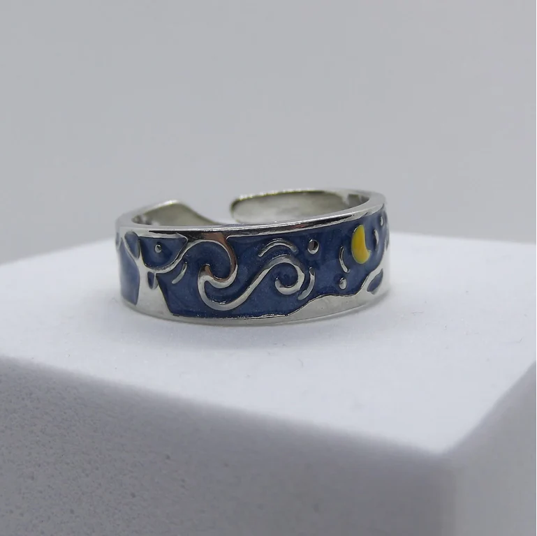 Starry Bond – Van Gogh Koppelringen (1+1 aanbieding)