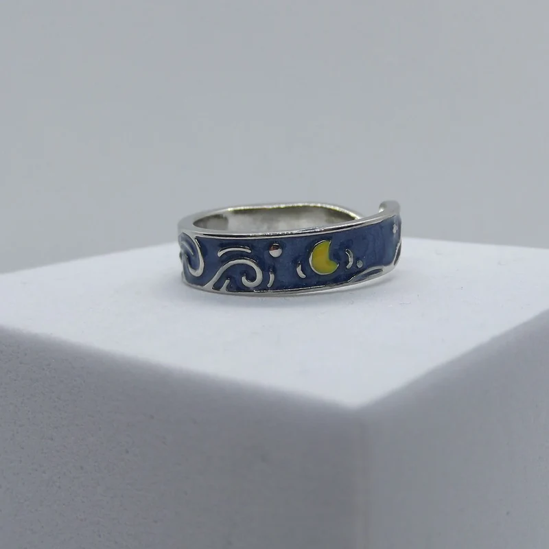 Starry Bond – Van Gogh Koppelringen (1+1 aanbieding)