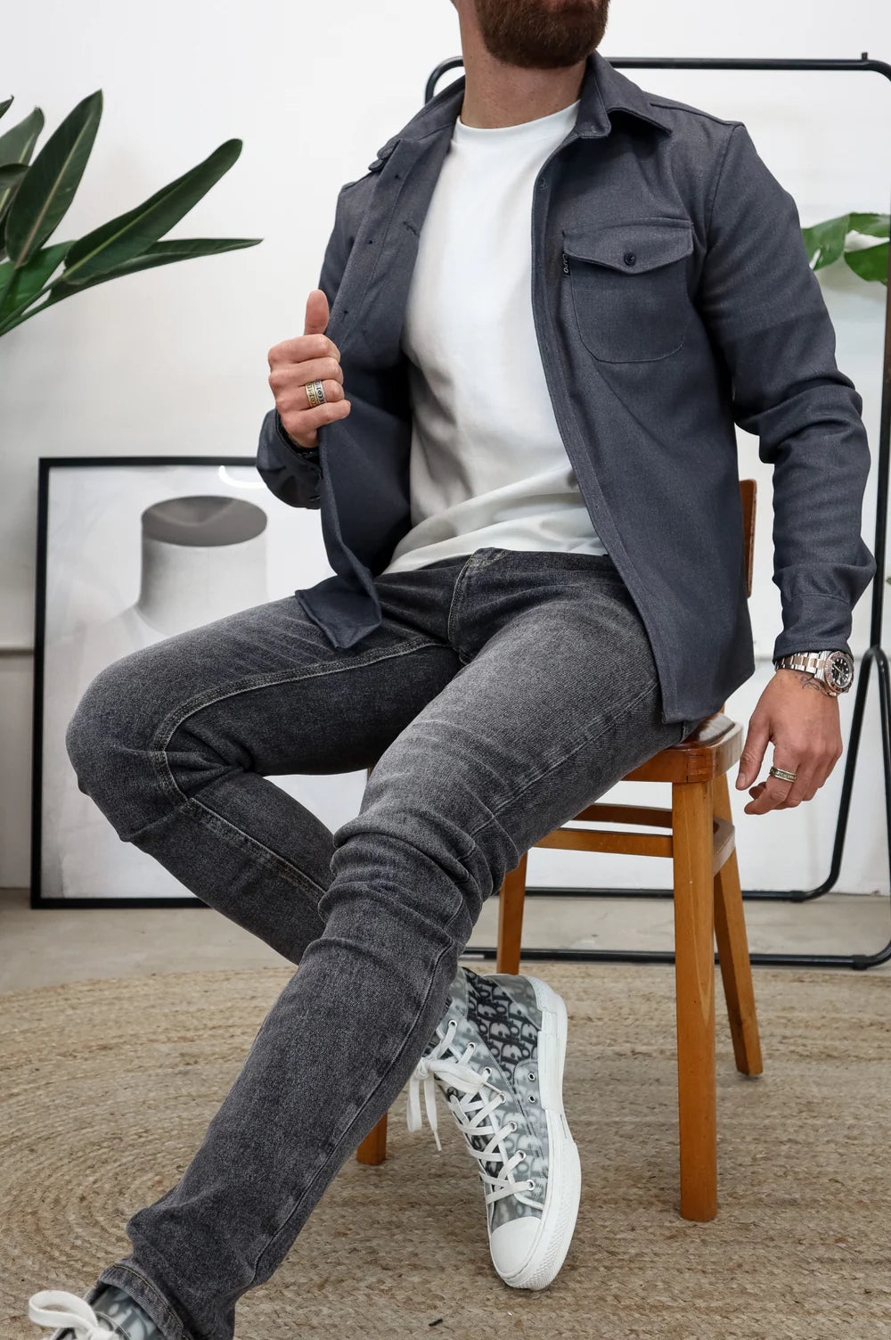 UrbanGent - Casual Heren Overhemd met Lange Mouwen