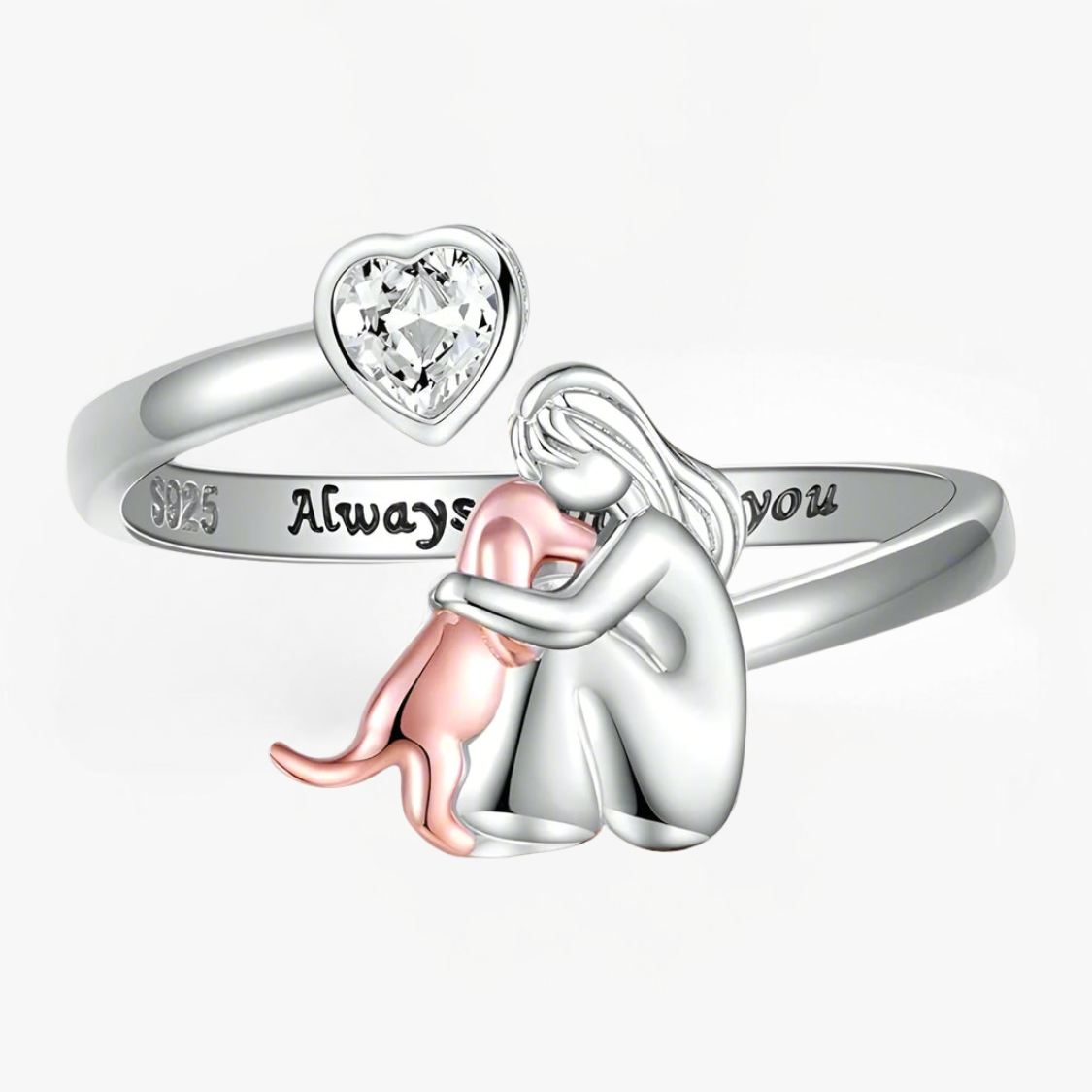 Wild Whisper - Ring met hondenicoon (Rose)