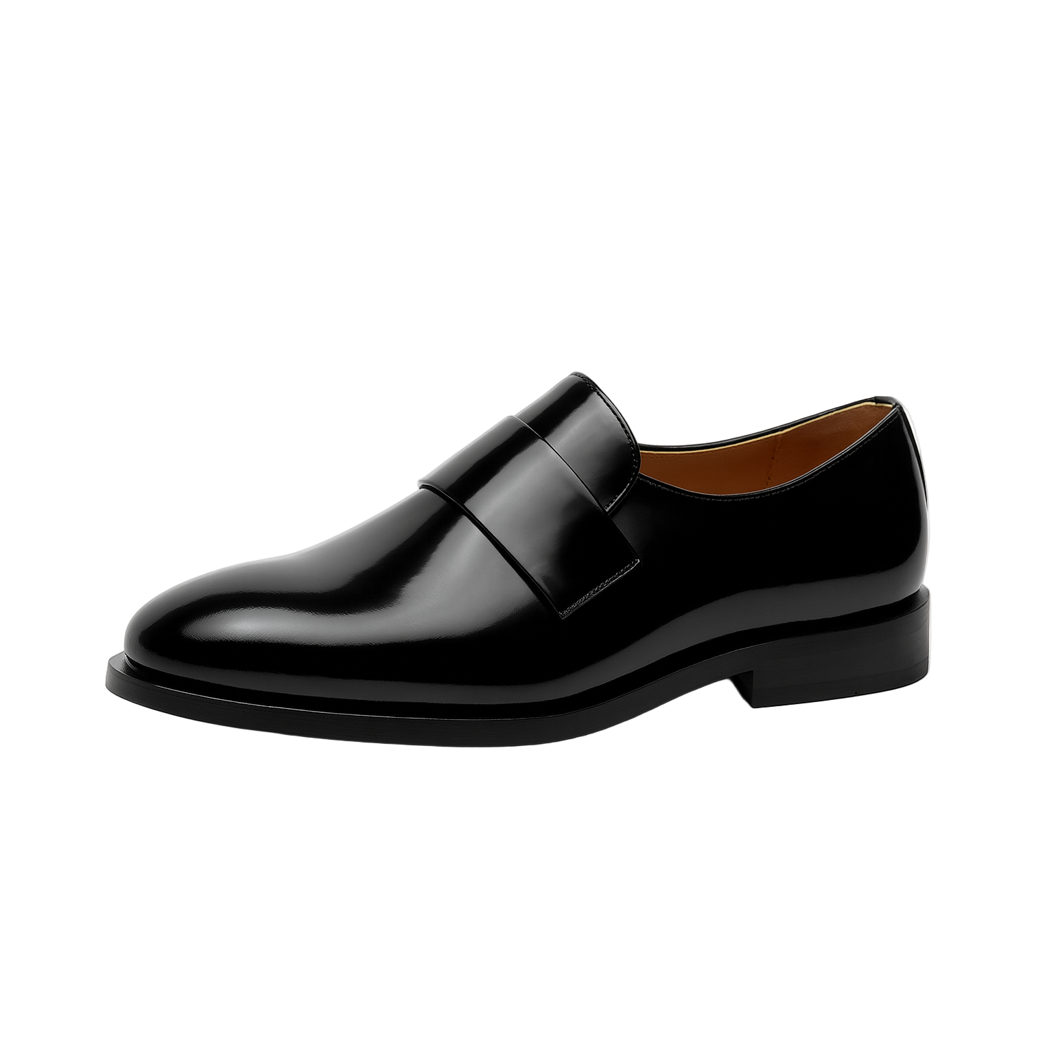 Benedetta - Iris glanzende loafers met band