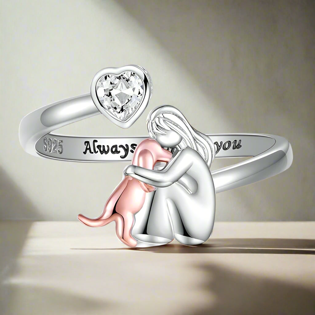 Wild Whisper - Ring met hondenicoon (Rose)