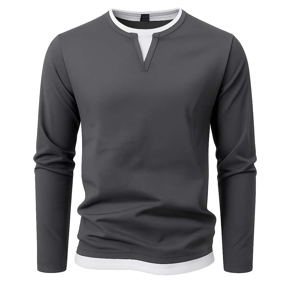 PREMIUM - Heren V-Hals Shirt