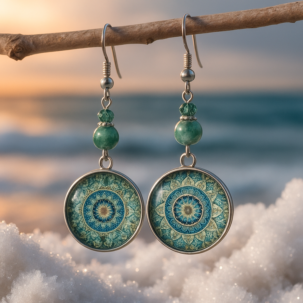 Vion - Boho Mandala-oorbellen