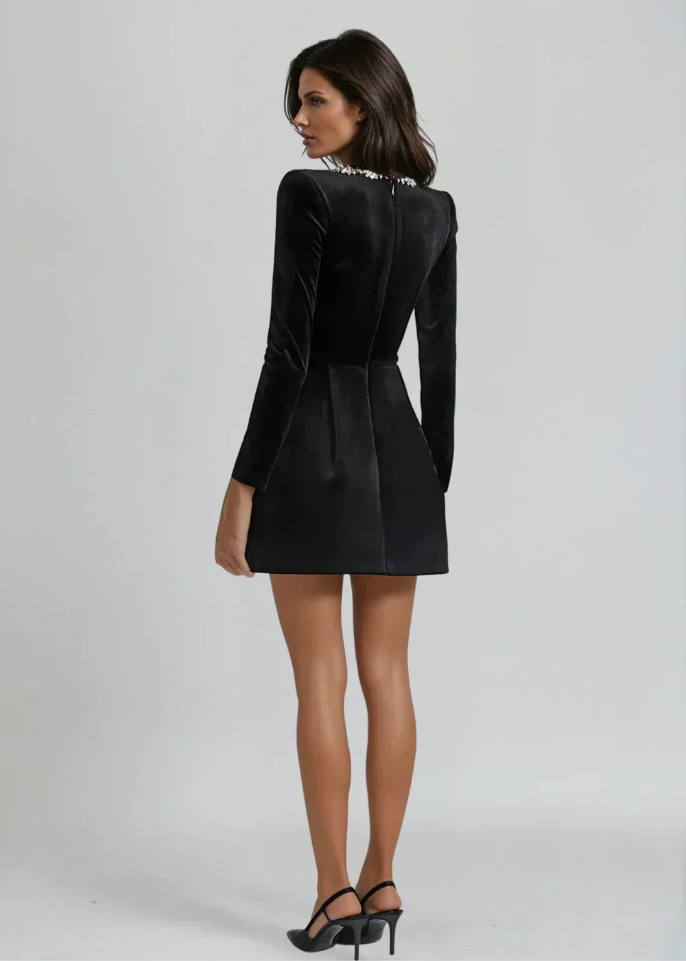 WILLOW - Fluwelen Mini Jurk