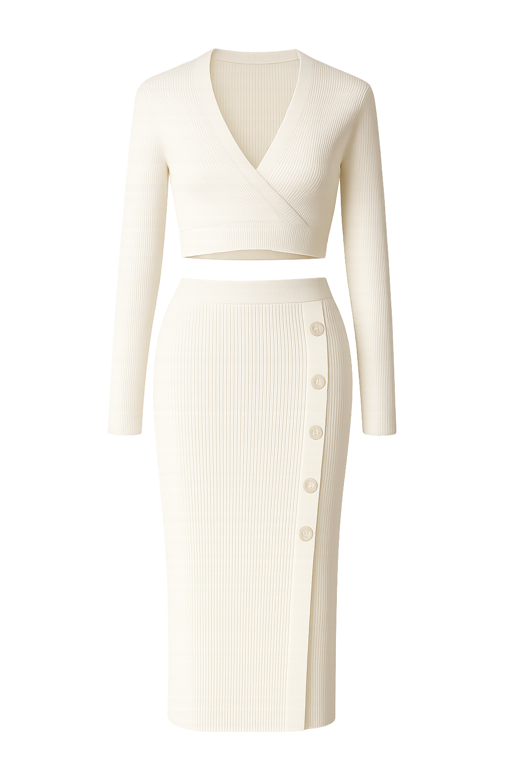 Sairan - gebreidde jurkset met Kerngesponnen garen