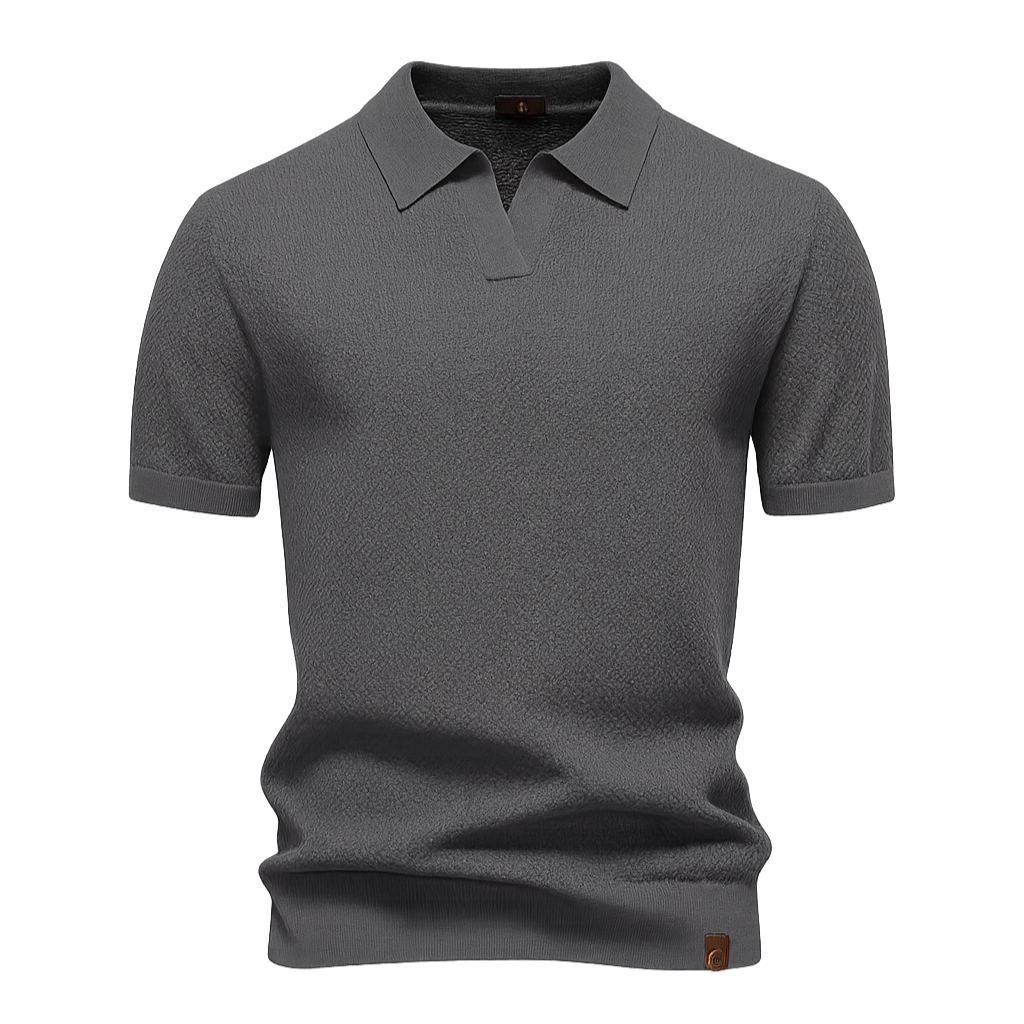 Sven - Gestructureerd Polo Shirt