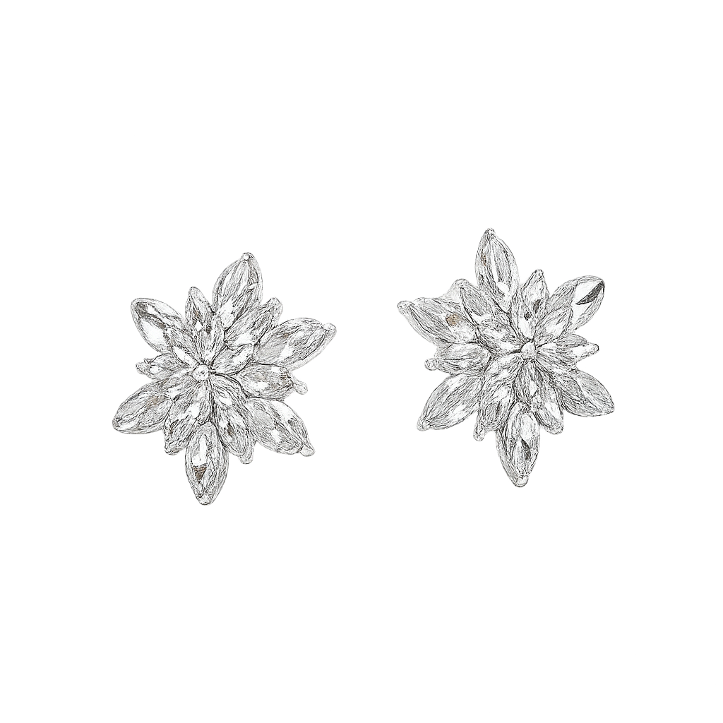 Estrella – Kristallen Bloem Oorbellen